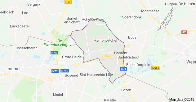 Belgija kjer je locacia mesta Hamont_1