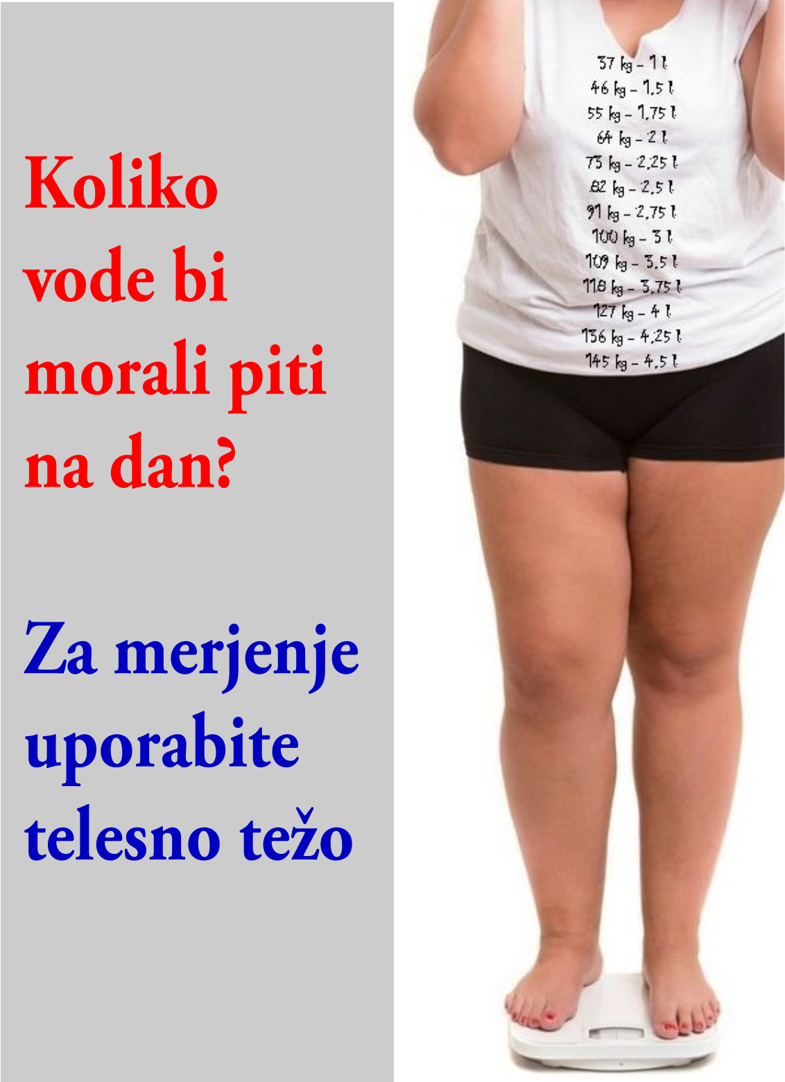 Merjenje telesne teže-